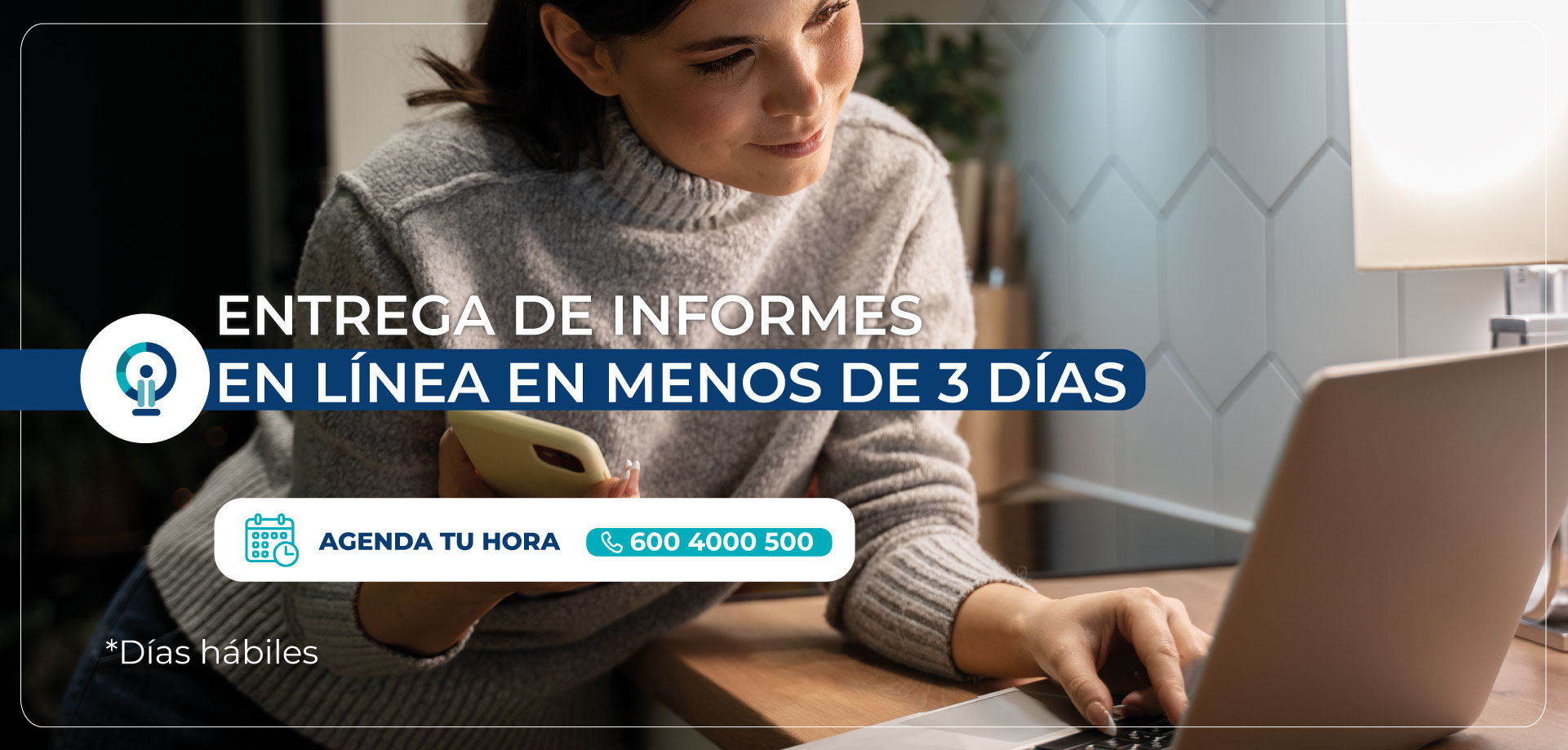 Entrega de informes en línea en menos de 3 días
