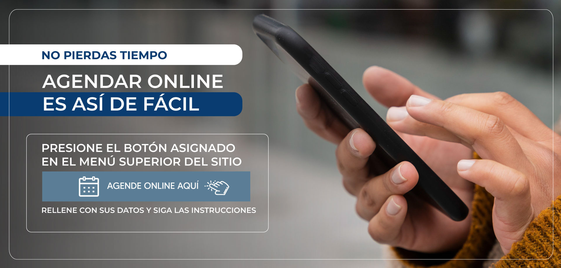 Agendar Online es así de fácil