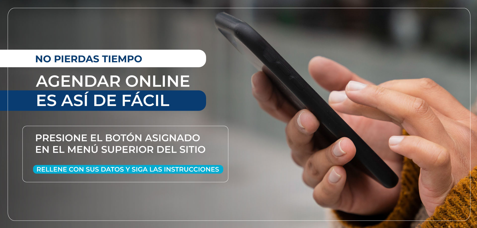 Agendar Online es así de fácil